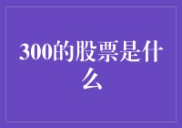 300的股票是什么？深度解析股票代码的多重含义