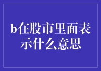 股市里的B：一场疯狂的词汇之旅