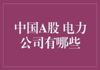 中国A股市场中的电力行业：多元化投资机会