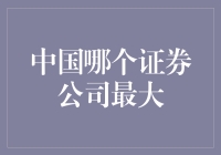 中国证券公司里的巨无霸——谁是真正的头号玩家？