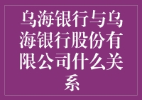 乌海银行与乌海银行股份有限公司：一场银行界的变形计