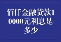 佰仟金融贷款10000元利息计算指南：解析佰仟金融贷款利率规则