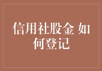 信用社股金登记流程解析与优化策略