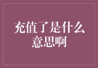 充值了是什么意思啊？我的钱包告诉我它已经从空虚走向了充实