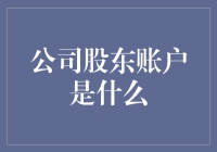 解析公司股东账户：掌握公司财务命脉的关键钥匙