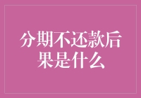 分期不还款后果：从分期王子到失信公主的华丽转身