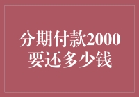 分期付款2000元要还多少：深挖背后的消费陷阱与理财策略