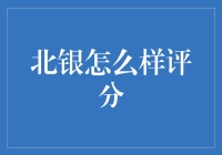 一家银行的奇异冒险：北银评分背后的秘密