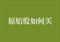 购买原始股：如何像个真正的投资者一样蒙对股票