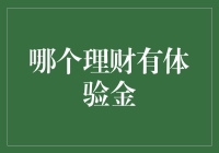 理财市场大冒险：寻找那个有体验金的理财宝地