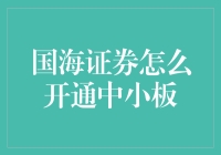 国海证券开通中小板流程详解：专业指导与实用建议