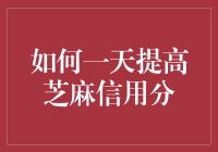 用一天时间把芝麻信用分提高到姥姥家的海拔高度