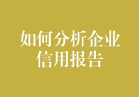 如何运用多种方法全面分析企业信用报告