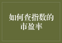 如何通过多维度分析查指数的市盈率：策略与技巧