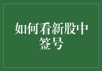 如何看新股中签号——你的独家新股宝典