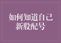 如何利用市场规则与科技手段判断新股配号情况