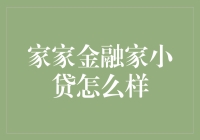 家家金融家小贷：把家带入钱的海洋，让生活不再糙