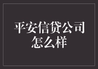 平安信贷公司：构建稳健的金融桥梁