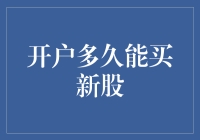 开户多久能买新股：深度解析与策略指南