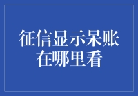 征信报告中呆账信息查询指南