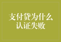 解析支付贷认证失败的原因与解决方案