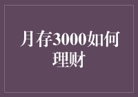 月存3000元的财务规划：合理理财策略与技巧