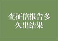 征信报告查询：速度与效率的较量