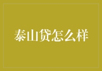 泰山贷：金融科技下的新型借贷模式解析与评估