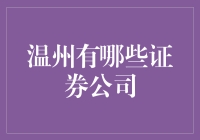 温州证券公司概览：多元化金融服务与本土特色