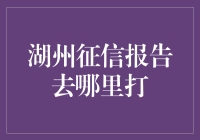 我的征信报告在哪里？湖州的秘密寻宝指南！