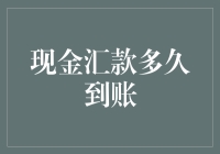 现金汇款到账速度指南：从慢吞吞到闪电侠？