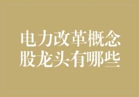 电力改革概念股龙头大揭秘：如何在电力改革的浪潮中抓住财富快车？