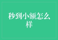 秒到小额：破解小微企业与个人用户的资金困境