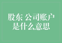 股东公司账户是什么意思：股东权益与公司资金管理的解读