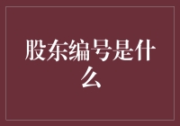 股东编号：寻找隐藏在数字背后的神秘符号