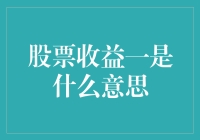 股票投资收益的多样化解读：探究股票收益一的真实含义