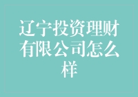 辽宁投资理财有限公司：值得信赖的财富管家？