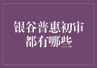 新手指南：深入浅出银谷普惠初审步骤