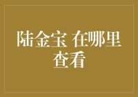 陆金宝在哪里查看？揭开隐藏的财富宝库之谜