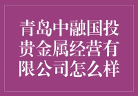 青岛中融国投贵金属经营有限公司：探索贵金属交易的前沿