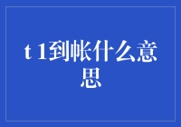 t + 1到账是什么意思？解密金融术语背后的秘密！